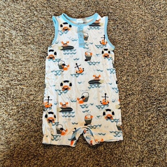 nautical bamboo summer romper - Picture 3 of 3